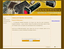 Tablet Screenshot of elektronik-bezugsquellen.infoseite.biz